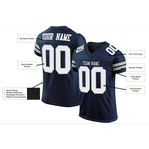 2025 Uniforme de football américain à manches longues Kit de jeunesse personnalisé Logo d'équipe Sublimation maillot de football américain Polyester - Product Image 6