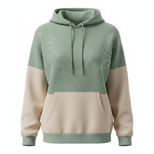 Sweat à capuche pour femme de haute qualité, personnalisé, 100% coton, respirant, design à épaules tombantes, avec col à capuche, logo frontal pour l'hiver - Product Image 1