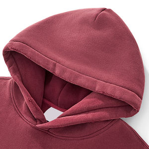 Sudadera con Capucha Personalizada al por Mayor, Gruesa, de Felpa Suave, Holgada, con Hombros Caídos, 100% Algodón, para Ropa Urbana, Informal de Invierno - Product Image 4