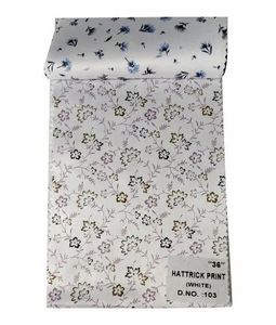 Tela de Poliéster Ecológica Ligera de 50 g/m², Estampado Hattrick, Diseño Liso, Acabado Suave, Multicolor, para Camisas de Niñas - Product Image 1
