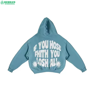 Conjunto de Sudadera con Capucha y Cordón Ajustable y Pantalones Anchos de Algodón Pesado, Transpirables y Ecológicos, con Bordado Personalizado - Product Image 2