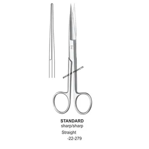 Стандартные операционные ножницы, прямые 10,5 см, сертифицированные хирургические инструменты, ножницы