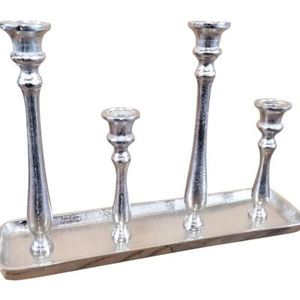Porte-bougie au design moderne, porte-bougie en aluminium de qualité supérieure, taille personnalisable pour la décoration de la maison, Noël et les fêtes, mariage - Product Image 1