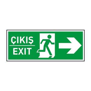 Photoluminescent Exit Sign <b>Light</b> (3mm Dekota 220V SMD IP65 Outdoor) - Product Image 1