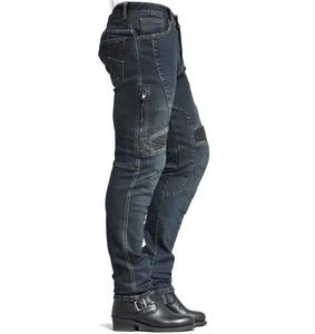 กางเกงยีนส์เคฟลาร์พร้อมกางเกงยีนส์มอเตอร์ไซค์, กางเกงยีนส์เอวสูงเคฟลาร์มีคุณสมบัติป้องกันเพื่อความสบายและยืดหยุ่น - Product Image 3