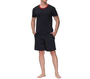 Conjuntos cortos de alta calidad para hombre, conjuntos de 2 piezas, conjunto de camisa y pantalones cortos informales de verano a la moda, ropa de calle informal, conjunto transpirable para hombre - Product Image 4