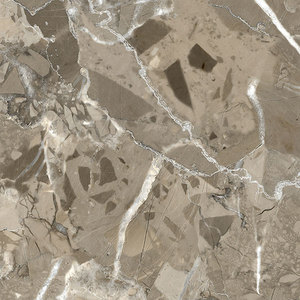 Carreaux de sol en porcelaine brillante de qualité supérieure, modernes, en onyx brun pierre, 600x600 mm, pour salle de bain - Product Image 2