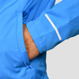 Vente chaude léger imperméable coupe-vent veste respirant toile tissu avec poches col montant High Street Style - Product Image 5