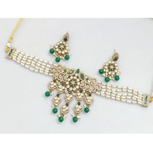 Look traditionnel luxe Moissanite Polki collier ensemble pour mariage et Kundan mariée bijoux de mode pour les femmes - Product Image 1