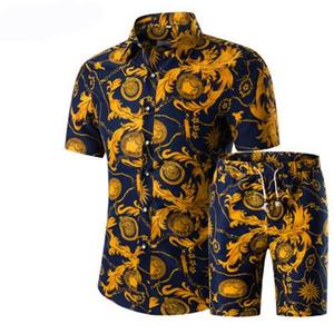Ensemble de survêtement décontracté deux pièces en coton respirant de haute qualité pour homme, personnalisé, grande taille, t-shirt et short à manches courtes pour l'été - Product Image 3