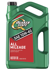 QUAKER STATE 10W40 TOUT Kilométrage 3 PACK 5 QUART 550059394 - Product Image 1