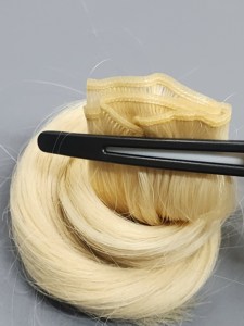 Extensions de cheveux 100% vierges et à cuticules intactes, double trame Genius, cuticules fines intactes, pointes épaisses, lisses comme des baguettes, couleur naturelle - Product Image 6