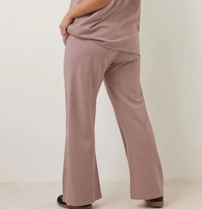 Qualité supérieure nouveauté femmes pantalon de survêtement poches latérales haute tendance pantalon évasé couleur rose clair pour les femmes parfait - Product Image 2