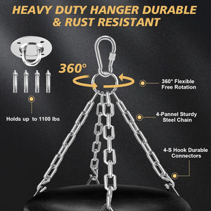 Service OEM en gros : Sacs de frappe lourds en cuir véritable et PVC avec logo personnalisé pour l'entraînement de boxe adulte - Écologique - Product Image 5