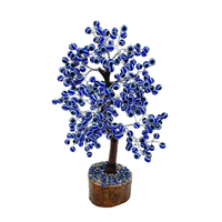 Pierre semi-précieuse mauvais œil cristal pierre précieuse arbre 300 perles cristal arbre Feng Shui Figurine pour la maison décorative