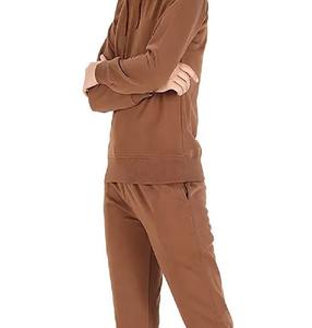 ชุดวอร์มประสิทธิภาพสูงสำหรับผู้หญิงใส่ในฤดูร้อนชุดลำลองผ้ายาวสบายๆดีไซน์ขนแกะสีทึบสไตล์ที่ดีที่สุด - Product Image 5