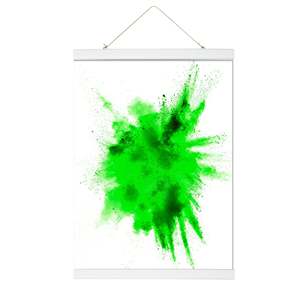 Minimalist White Plastic Magnetic <b>Poster</b> Strips 70 cm Pair - Product Image 1