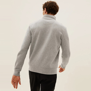 Men Custom Half Quarter Zip Fleece Crewneck Polyester Blank Long Sleeve Cotton Unisex Pullover Golf 14 Zip Hoodies - Product Image 4