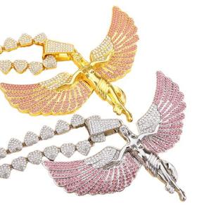 Colgante de lujo de Plata de Ley 925, cadena cúbica de diamantes de Hip Hop Unisex con moissanita para ropa de fiesta - Product Image 4