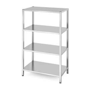 HENDI <b>Kitchen</b> Line Storage <b>Rack</b> with 4 Solid Shelves 1000x600x(H)1800mm Bolted Design - Product Image 1