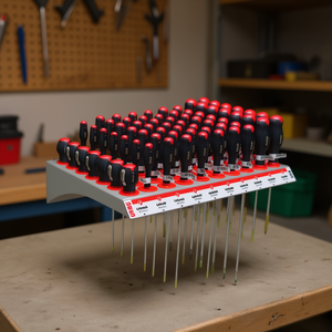 Usag 100-Piece Shelf with Slotted Screwdrivers for <b>Tool</b> <b>Storage</b> Display Stands - Product Image 3