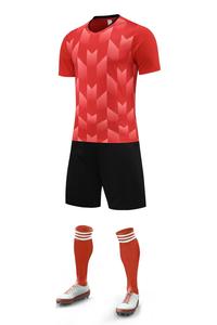 Uniformes de fútbol transpirables personalizados para adultos Tela de alta calidad con logotipo OEM Servicio que ofrece estilo de conjuntos - Product Image 2