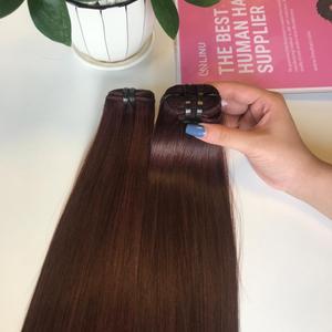 Lista de precios al por mayor, cutícula alineada, baya oscura, paquete de cabello humano liso virgen crudo, sin químicos, se pueden teñir extensiones de cabello - Product Image 3