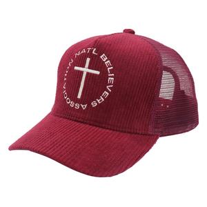 Haute qualité broderie personnalisée 5 panneau camionneur chapeau velours côtelé Snapback maille pour la mode Hip Hop cyclisme plage décontracté extérieur bas - Product Image 2