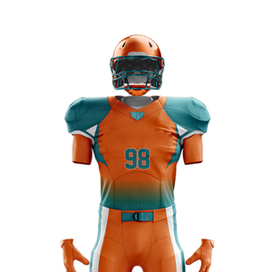 Tenue d'équipe personnalisée professionnelle uniforme de football américain unisexe à manches courtes vêtements de sport confortables séchage rapide - Product Image 3