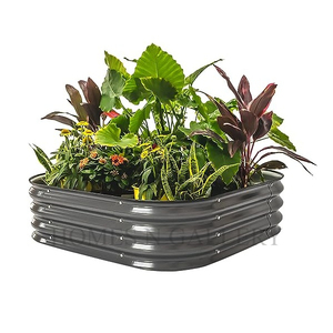 เตียงพับได้ทรงสี่เหลี่ยมทำจากโลหะชุบสังกะสีสำหรับตกแต่งสวนกลางแจ้ง - Product Image 6