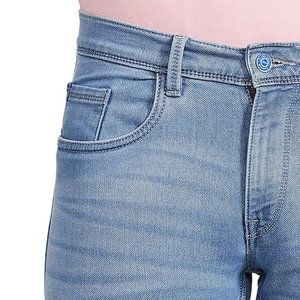 Pantalon de sport en denim pour hommes, sur mesure, respirant, grande taille, botte baggy droite, mince, dernier design élégant - Product Image 6