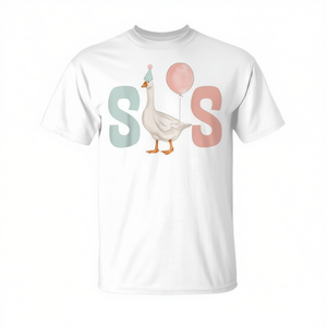 T-shirt promozionale coordinata per la famiglia per il primo compleanno di One Silly Goose Sister - Product Image 2