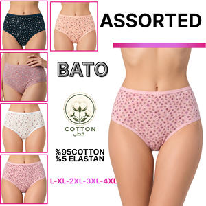 Culottes taille haute pour femmes, 95% coton, imprimées, tailles assorties L-4XL - Product Image 2