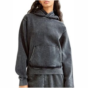 Sweats à capuche pour femmes à épaules tombantes, logo personnalisé sur le devant, 100% coton, écologique, surdimensionné, manches longues, décontracté, sweats à capuche pour femmes d'hiver - Product Image 1