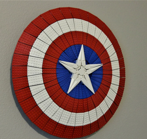 โซลูชันการแสดงผลที่ดีที่สุดติดผนังสำหรับ LEGO Decor SHIELD ของขวัญสำหรับคนรักสงคราม - Product Image 2