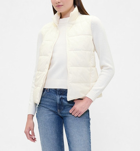 Chaleco acolchado de invierno para mujer, chaqueta ligera sin mangas acolchada, ropa informal cálida para exteriores - Product Image 2
