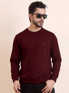 Venta caliente Basic Premium Loopknit manga completa cuello redondo sudadera cómoda elegante y duradera para cada ocasión - Product Image 2