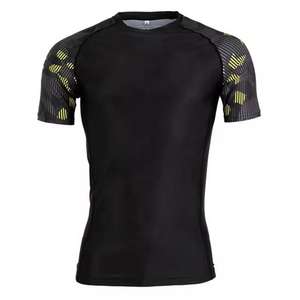 Camiseta de Protección Solar Informal de Nuevo Diseño y la Mejor Calidad, Cuello Alto, Color Sólido, para Hombre, Lino/Algodón, MOQ Bajo, Venta al por Mayor - Product Image 4