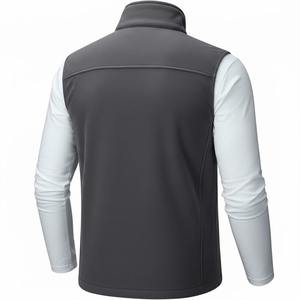 Custom Printed Logo <b>Men's</b> Lightweight Autumn Gym Sporty Fitness <b>Vest</b> Long Sleeve Waterproof Windbreaker Stand Quick Dry <b>Slim</b> Fit - Product Image 2