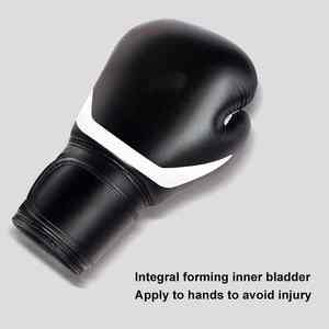 Guantes de boxeo de cuero Pu personalizados, guantes deportivos de perforación para pelear - Product Image 4