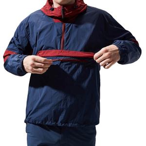 Veste coupe-vent de designer respirante sur mesure, taille plus, séchage rapide, bloc de couleur, vêtements de rue d'extérieur, tissu tissé, veste coupe-vent - Product Image 3