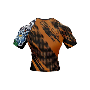 Custom Logo High Quality Wholesale Plain Jiu Jitsu Fitness Shirts Printed Short & long Sleeve Mma for Men Bjj Rashguard Rash - Product Image 6
