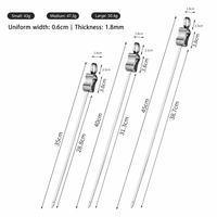 Brochettes de barbecue pliables en acier inoxydable pour camping, pique-nique et grillades en extérieur - Vente en gros