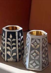 Quemador de incienso con incrustaciones de conchas marinas hechas a mano de primera calidad para el hogar, oficina, habitación, Eid Ramadan, juego de regalo, MOP con incrustaciones, quemador Bakhoor Oud - Product Image 4