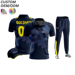 Uniforme Deportivo de Cricket Personalizado, Camiseta de Manga Corta con Estampado, Transpirable, de Secado Rápido, Soporte OEM ODM para Fabricación al por Mayor - Product Image 5