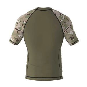 Custom Half Sleeve Rash Guard for Adults Durable <b>Compression</b> Fit Sublimation Technique for BJJ MMA Jiu Jitsu Low MOQ - Product Image 2