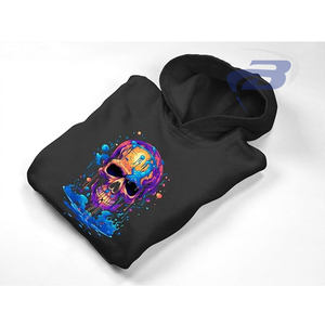 Conjuntos deportivos unisex para hombre, ropa de calle hip hop de invierno, sudadera con capucha y pantalones deportivos con estampado de calavera, conjunto deportivo ligero de anime. - Product Image 2