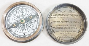 Boussole de poche antique en laiton randonnée nautique Camping boussole de poche à collectionner gravable cadeau boussole de poche - Product Image 5