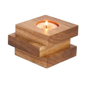 Composition circulaire décoration maison bougeoirs en bois bougeoir en bois pour mariage - Product Image 3