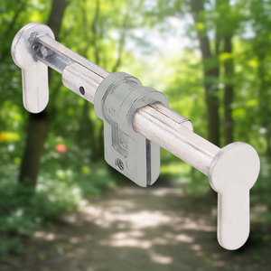 Universal <b>Dummy</b> Cylinder UBZ 1/1 for Door & Window Thickness 50-86 mm Matt Nickel-Plated Accessory - Product Image 3